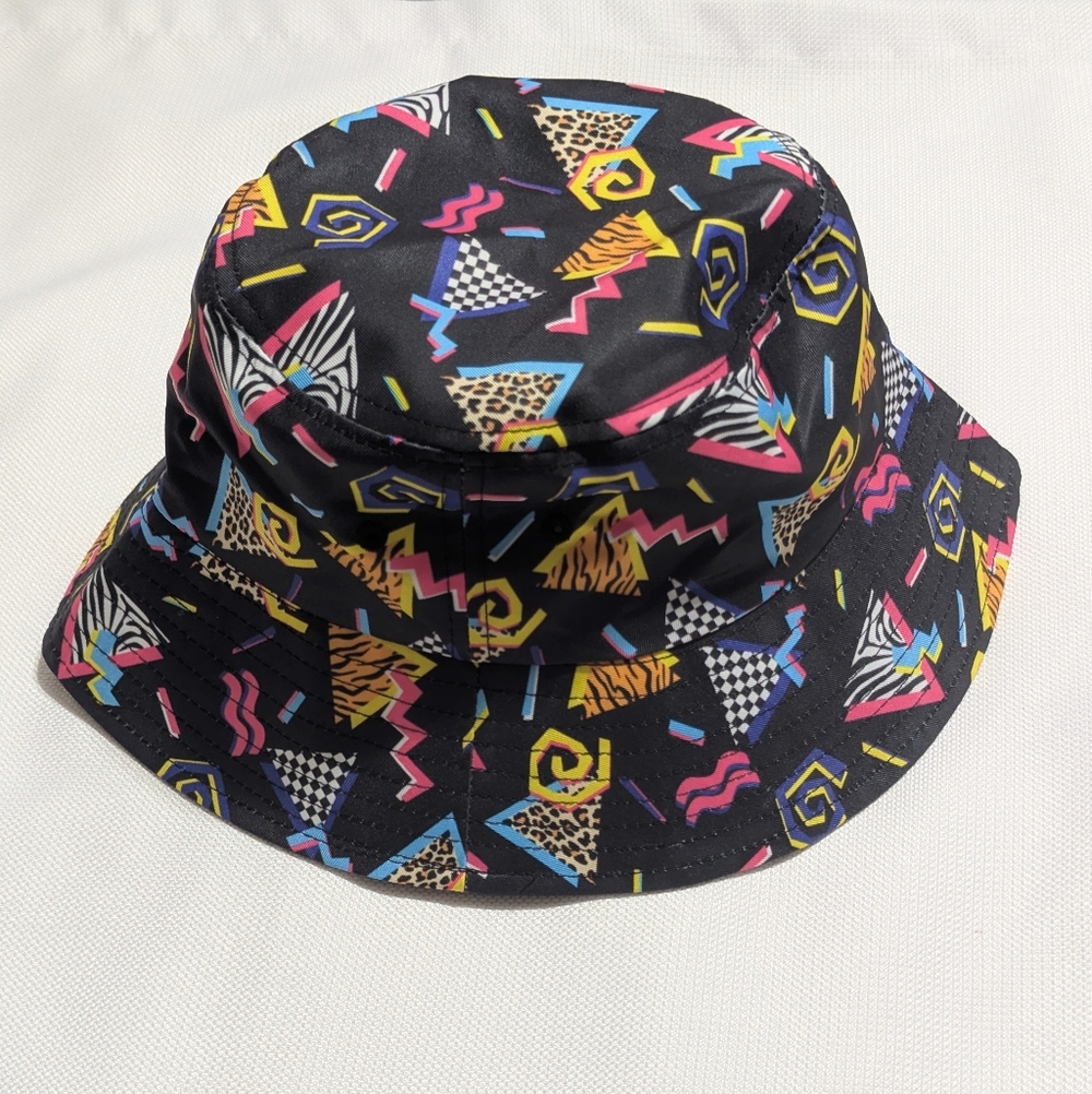 Colorful Geometric Pattern Bucket Hat - Picture 7 of 7